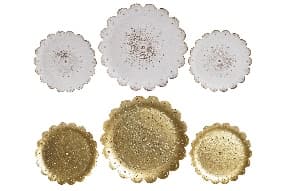 Set 3 Decoratiuni din Plastic 35x2x35cm