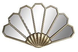 Oglinda Golden din Rasina 51x3x31cm