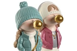 Set 2 Figurine Kids din Rasina 8x10x20cm