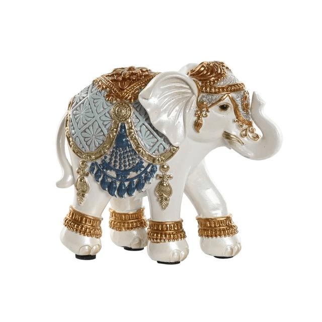 Elefant White Blue din Rasina 11x5x10cm