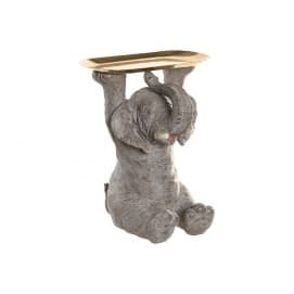 Figurina Grey Golden Elephant din Rasina 31x23x35cm