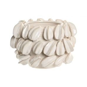 Vaza White Carambola din Ceramica D30x19cm