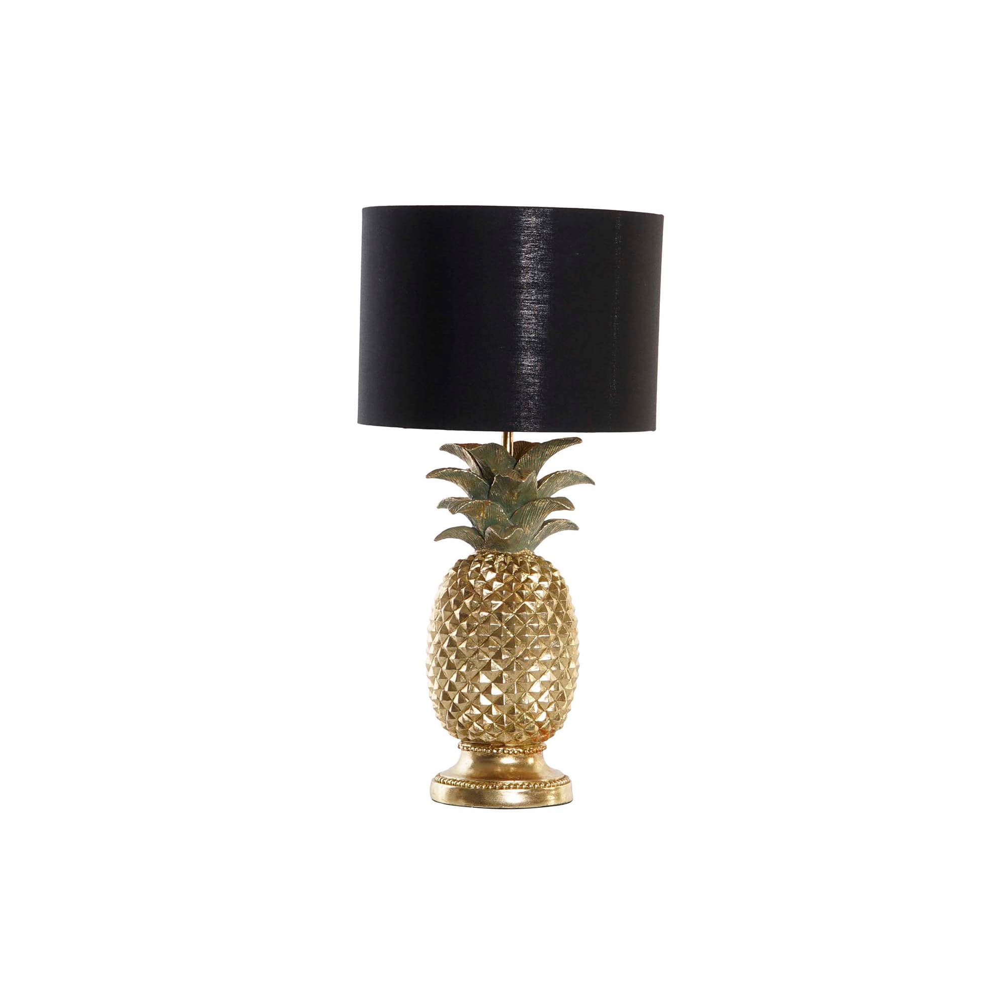 Lampa Black Golden Pineapple din Rasina D24x47cm