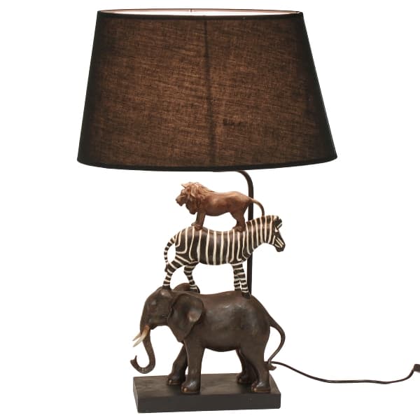 Lampa Dark Brown Safari din Rasina 70cm