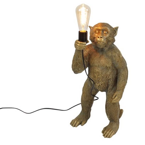 Lampa Gold Monkey din Rasina D26x25x55cm