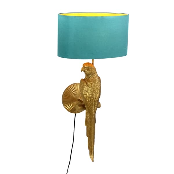 Lampa Percy Gold Turquoise din Rasina 33x27x70cm