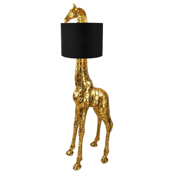 Lampadar Gold Black Giraffe din Rasina 50x40x171cm