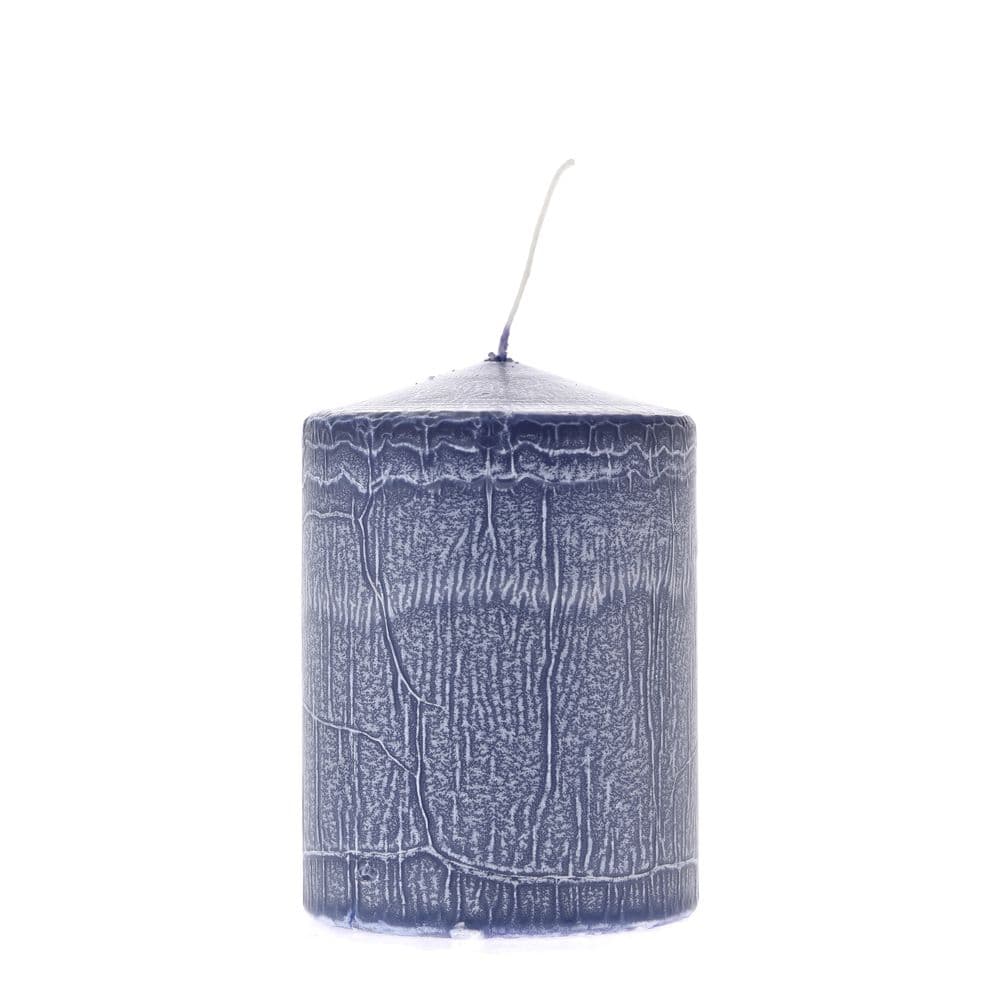 Lumanare Frosted Blue D7x10cm