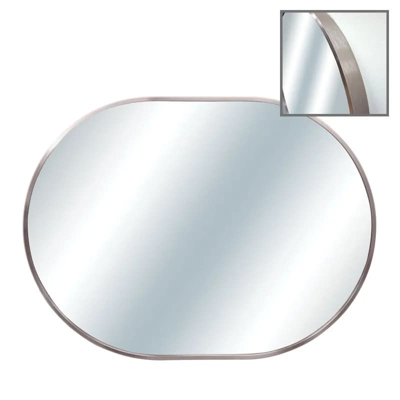 Oglinda Silver Pink din Aluminiu 60x80x4cm