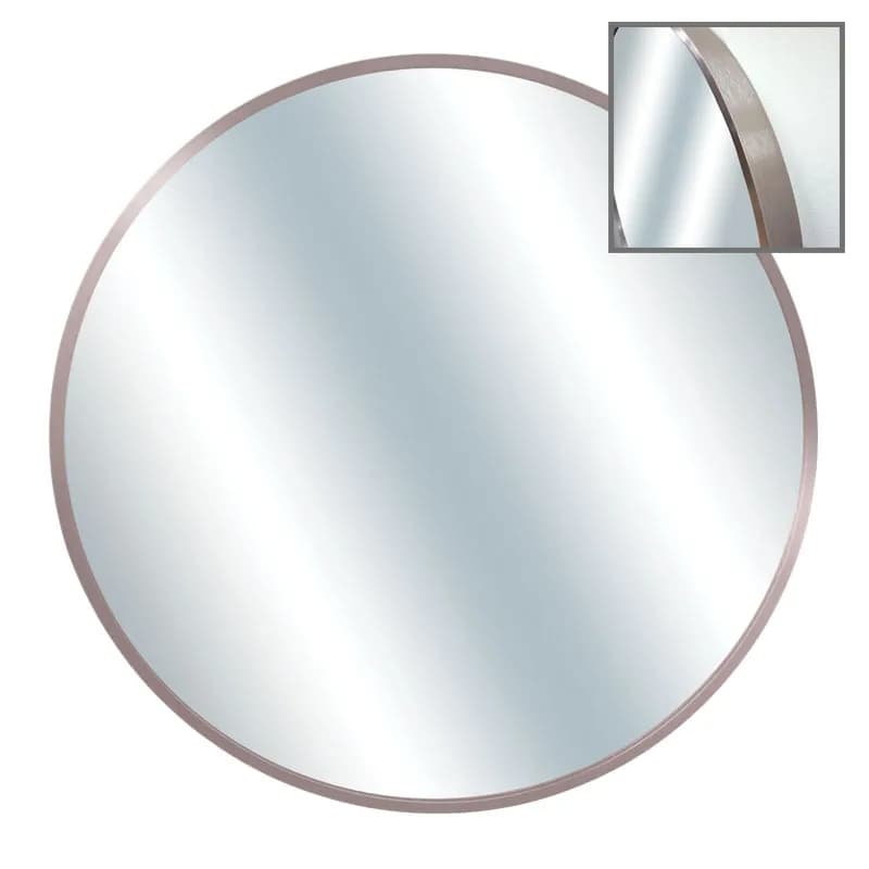 Oglinda Silver Pink din Aluminiu D80cm