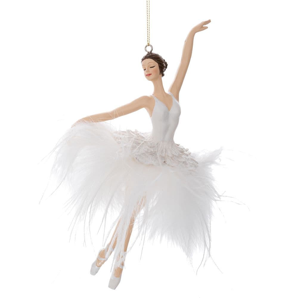 Ornament Brad White Dancer 11x6x21cm