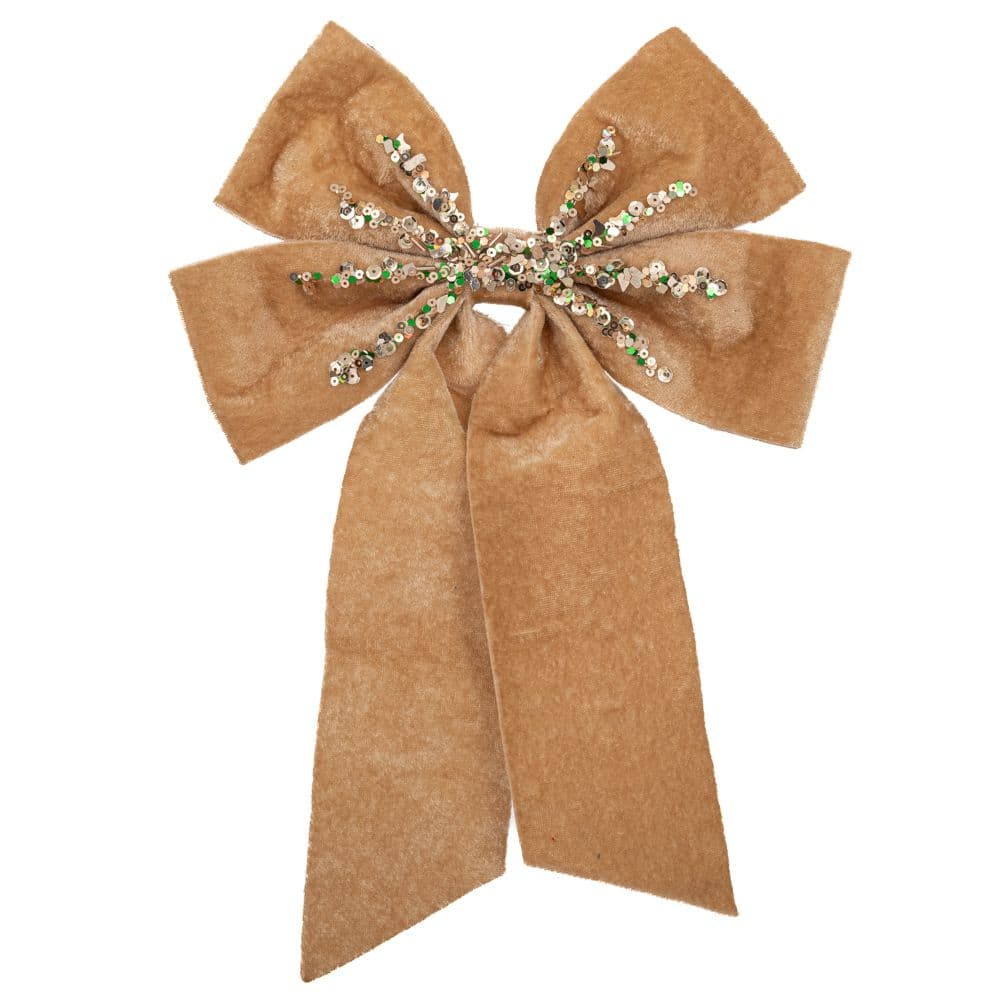 Ornament Champagne Bow 21x31cm