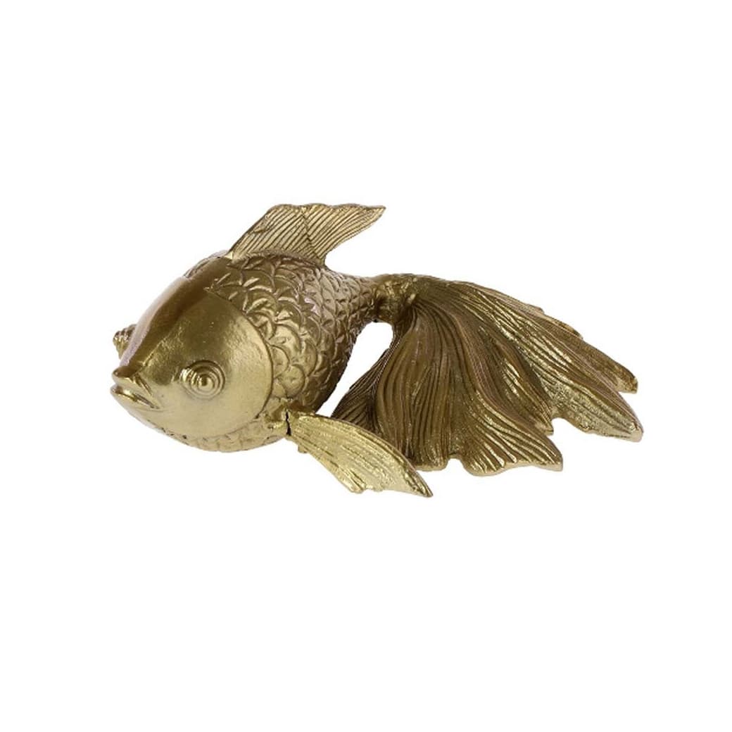 Peste Decorativ Golden din Aluminiu 26x17x11cm