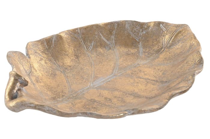 Platou Antique Gold Leaf din Rasina 33x26x6cm