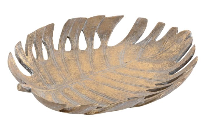 Platou Antique Gold Leaf din Rasina 34x29x5cm