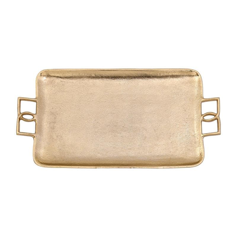 Platou Golden din Aluminiu 41x21x4cm