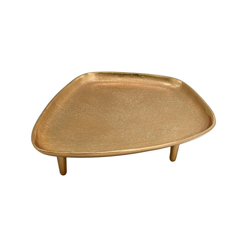 Platou Golden din Aluminiu 42x35x7cm