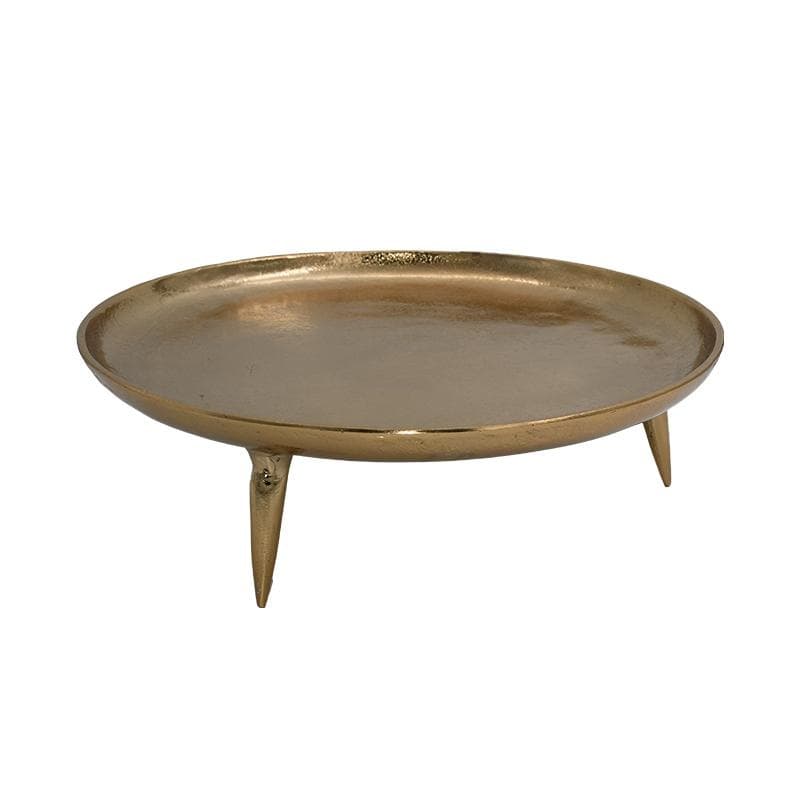 Platou Golden din Aluminiu D35x10cm