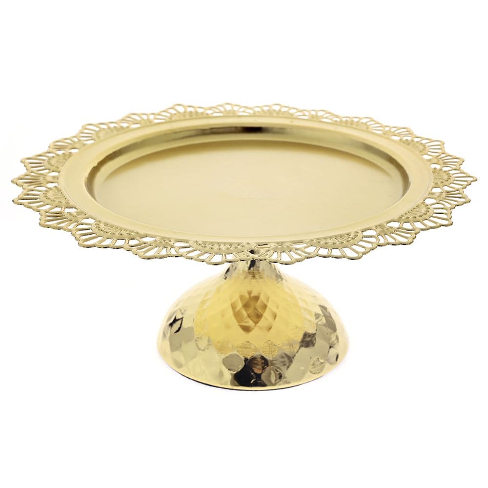Platou Golden din Metal D31x13cm