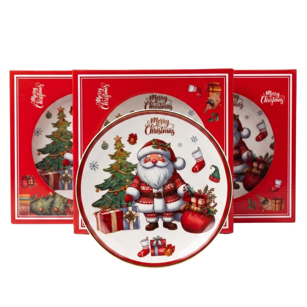 Platou Santa Claus din Ceramica D25cm