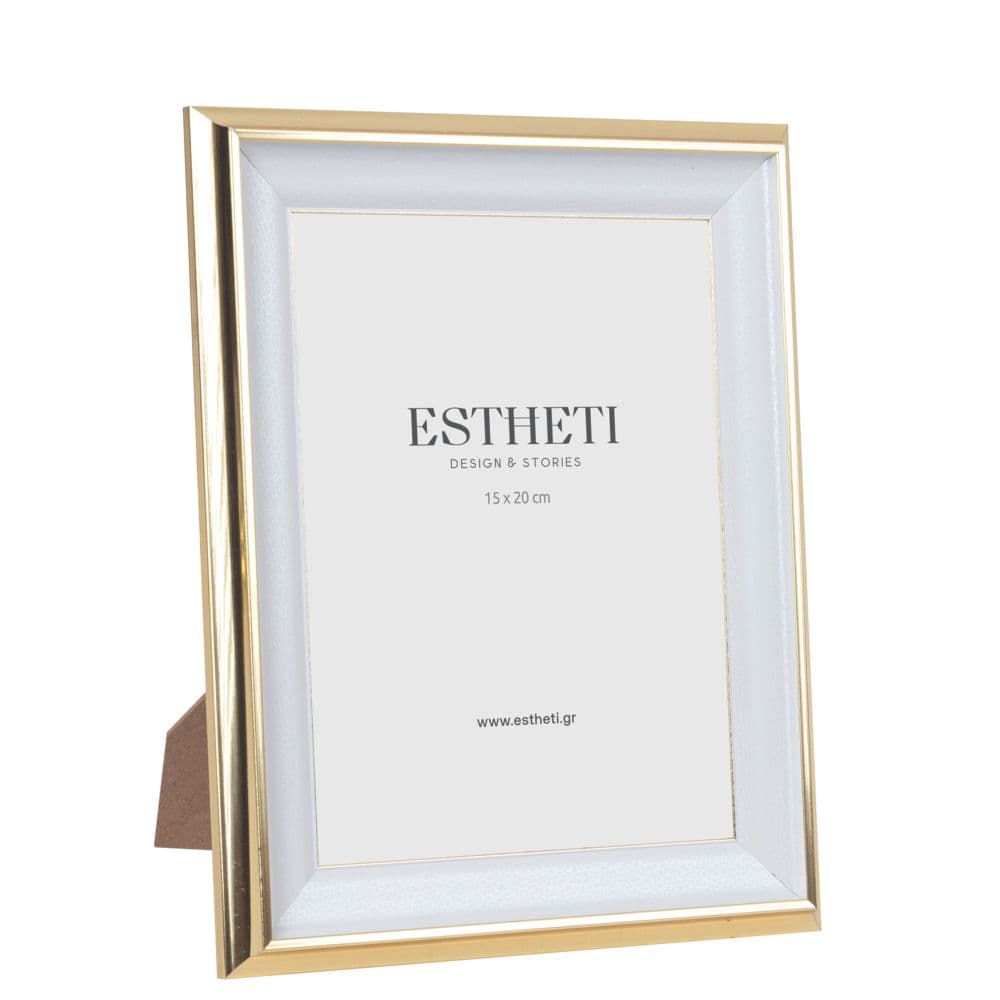 Rama White Gold din Plastic 15x20cm