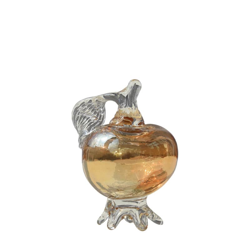 Rodie Decorativa Amber din Sticla D6x10cm