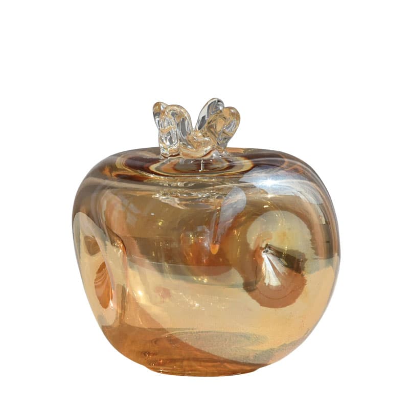Rodie Decorativa Amber din Sticla D9x11cm