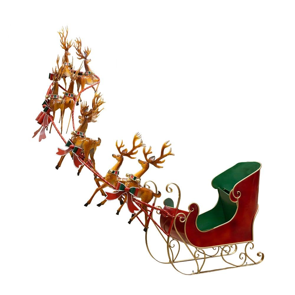 Sanie Decorativa Red Green din Metal 160x143x160cm