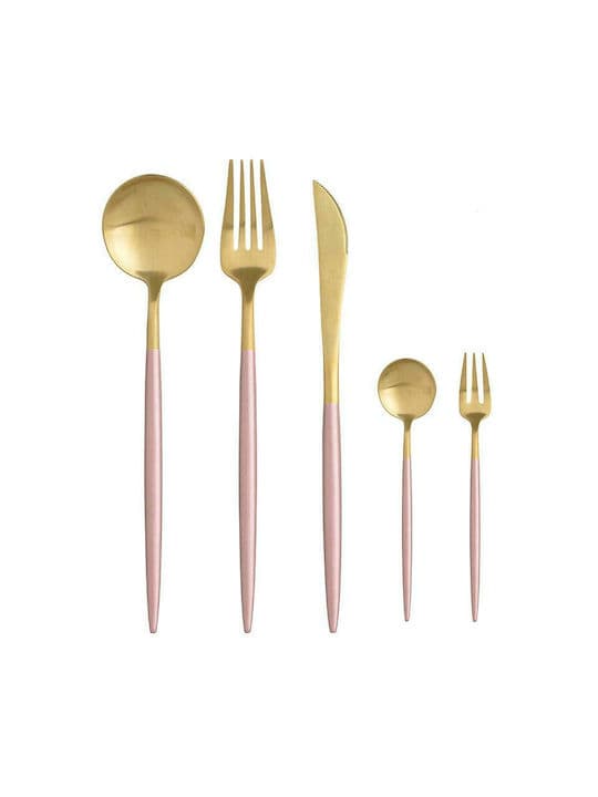 Set 30 Tacamuri Pink Gold din Inox