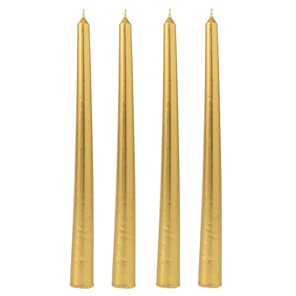 Set 4 Lumanari Gold din Ceara 25cm