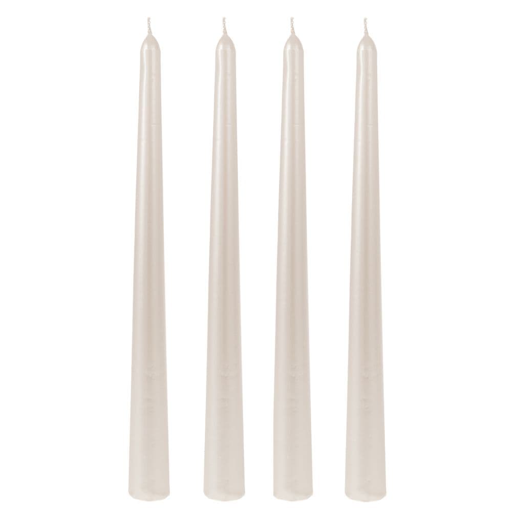 Set 4 Lumanari White din Ceara 25cm