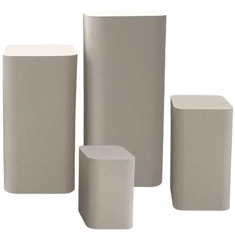 Set 4 Suporturi Cream din Lemn 39x39x81cm