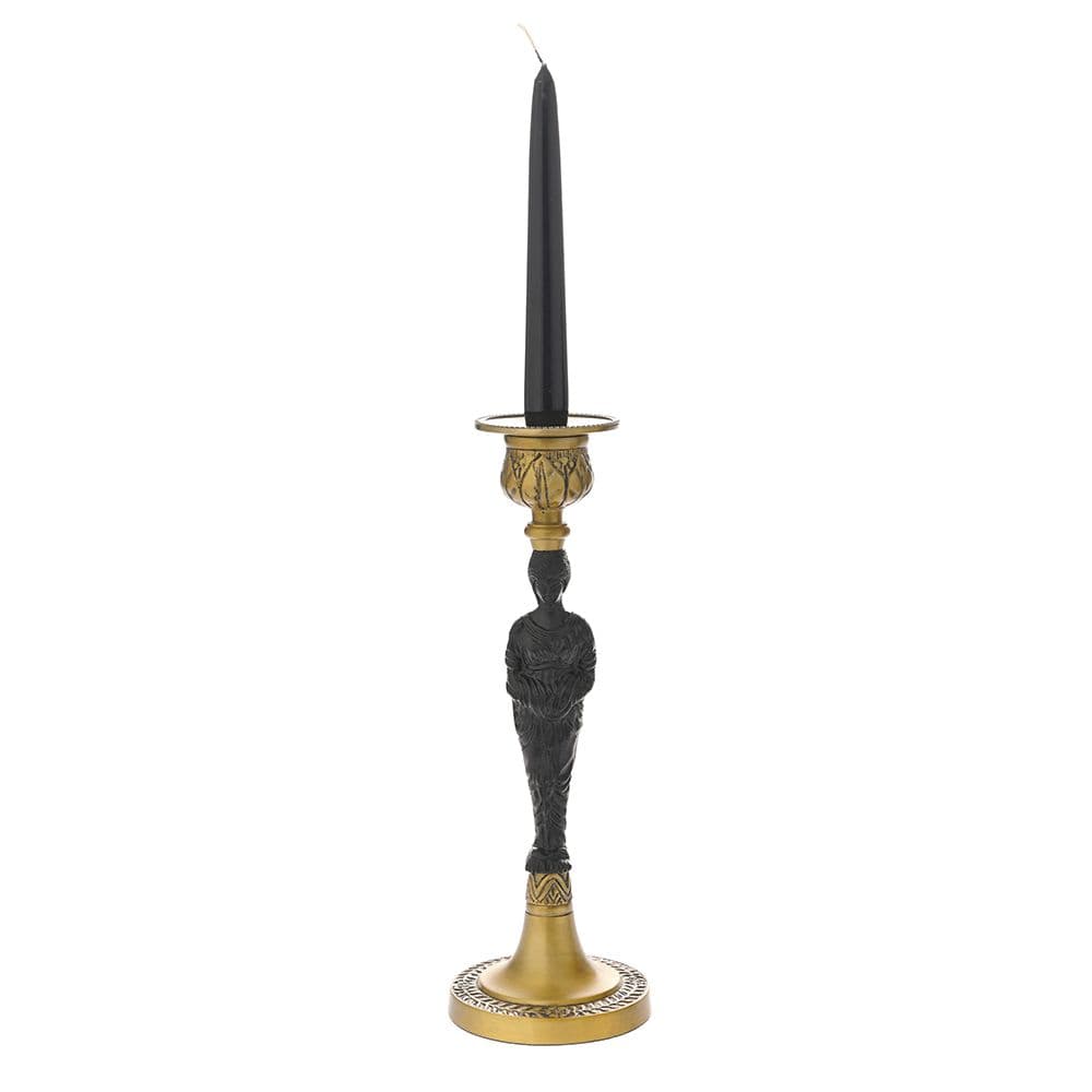 Suport pentru Lumare Black Gold din Alama 12x33cm