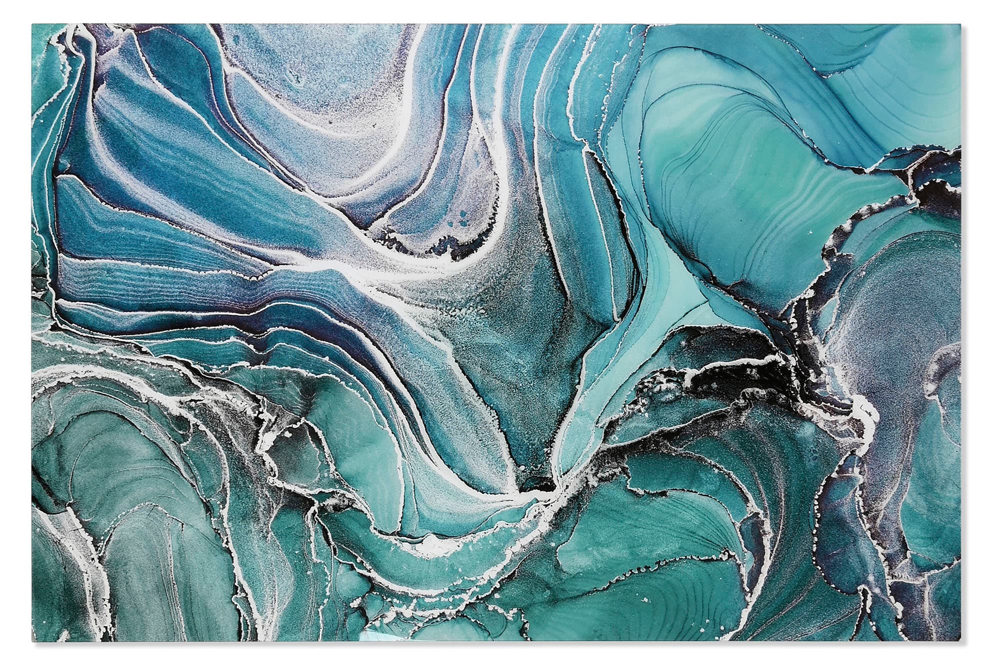 Tablou Abstract Blue din Sticla 180x120cm