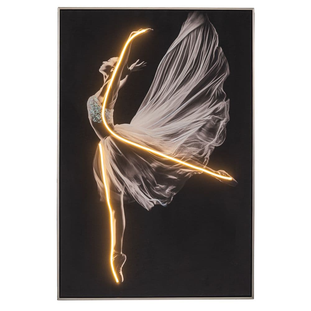 Tablou Ballerina cu LED 80x120cm