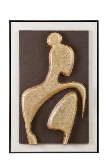 Tablou Brown Gold 3D 83x123x5cm