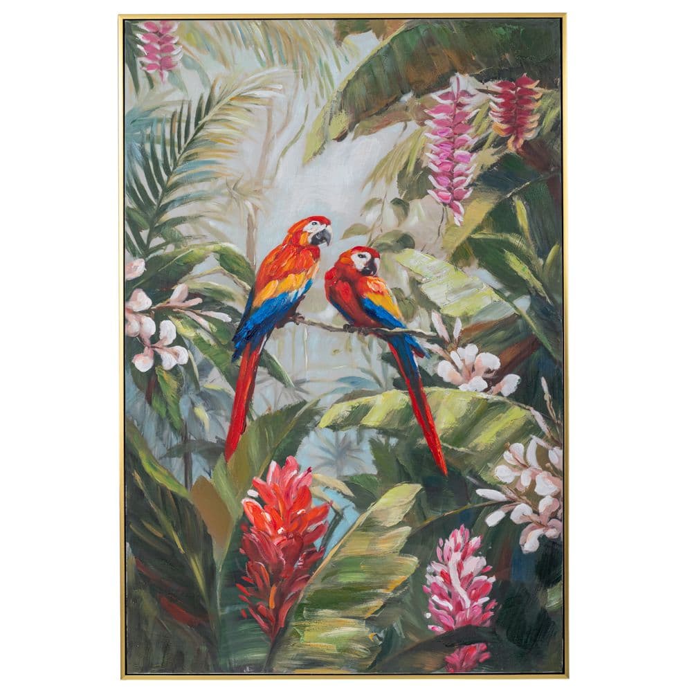Tablou Multicolor Parrots 80x120cm