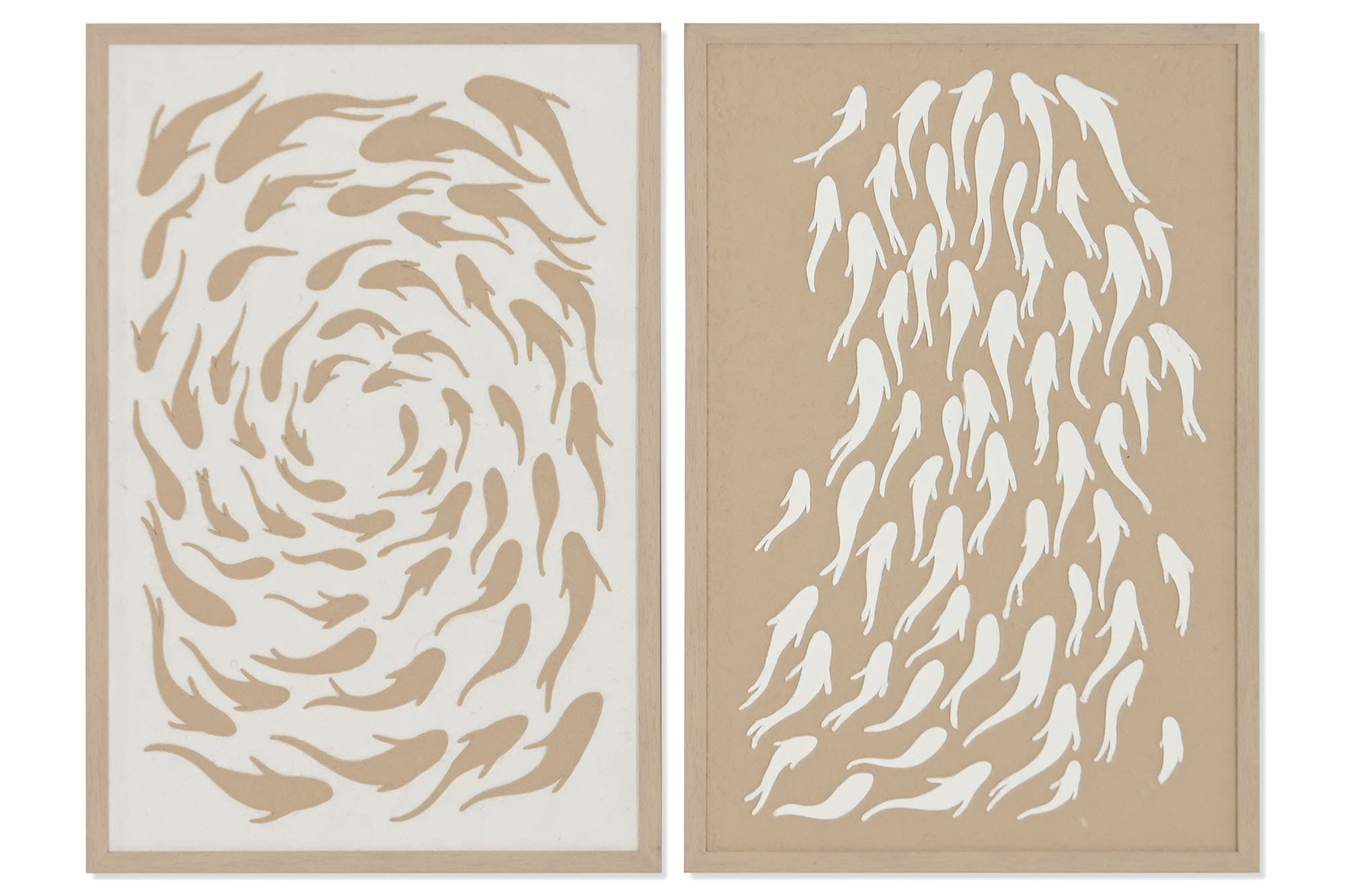 Tablou Papier-Mache Fishes 40x3x60cm