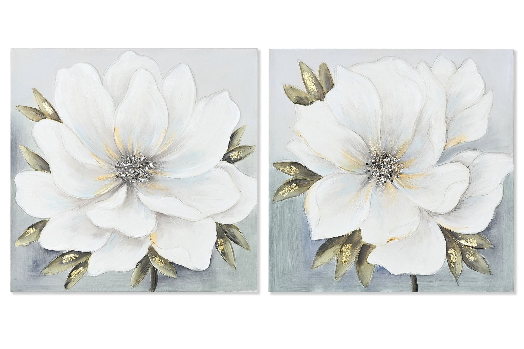 Tablou White Flower 60x3x60cm