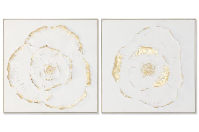 Tablou White Golden Flower 83x5x83cm