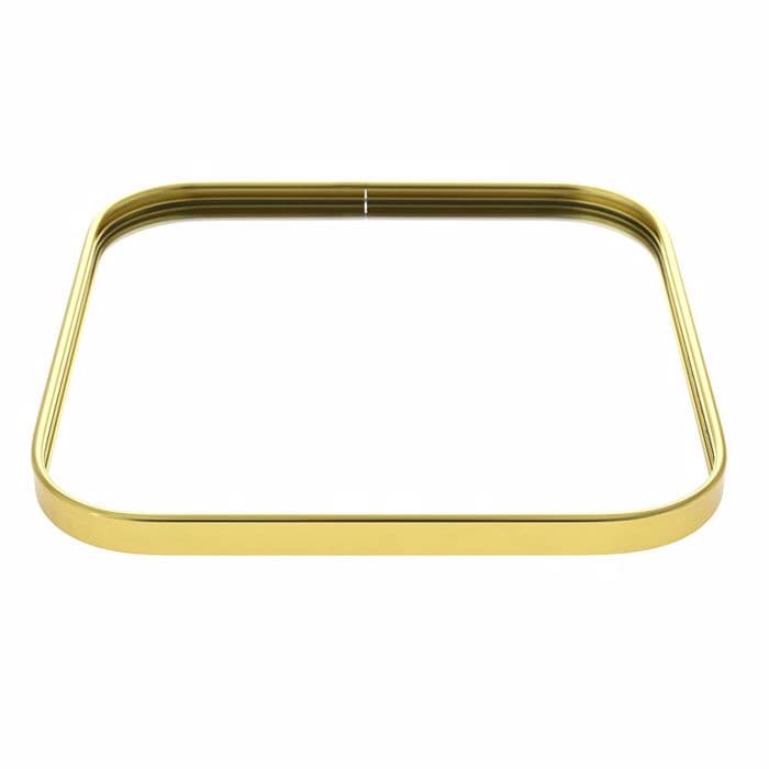 Tava Gold din Metal cu Oglinda 24x24cm
