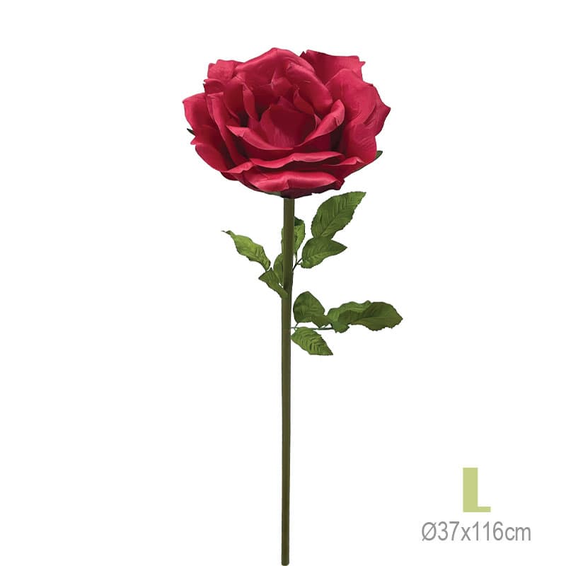 Trandafir Artificial Rosu D37x116cm