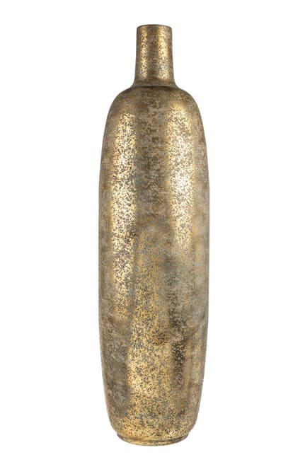 Vaza Antique Gold din Metal D20x71cm