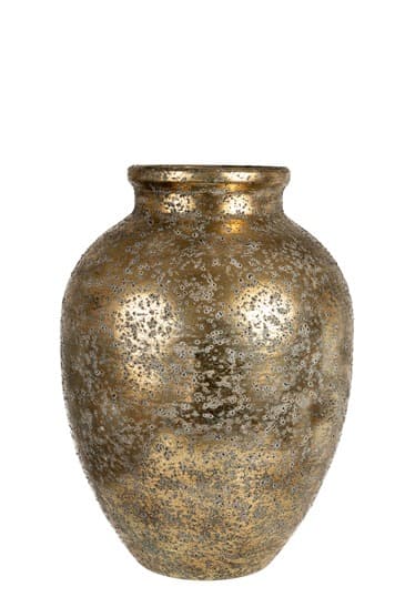 Vaza Antique Gold din Metal D26x36cm