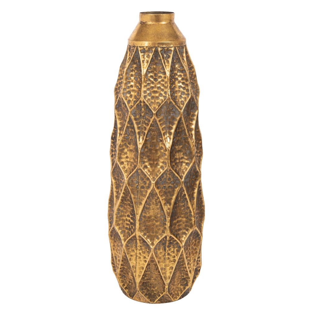 Vaza Antique Gold din Metal D27x71cm