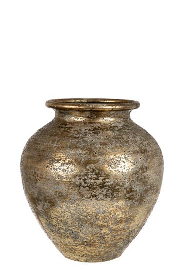 Vaza Antique Gold din Metal D29x31cm
