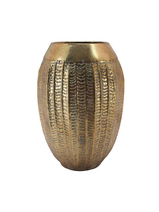 Vaza Antique Gold din Metal D29x43cm