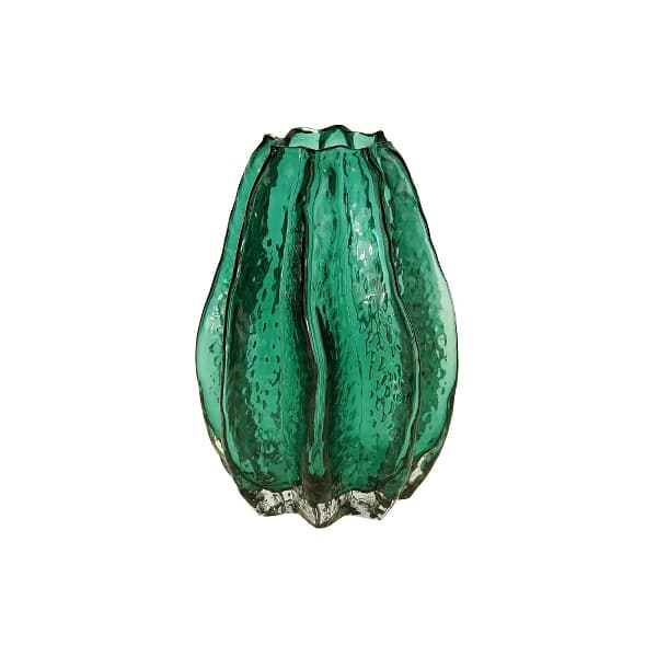 Vaza Coral Green din Sticla D14x20cm