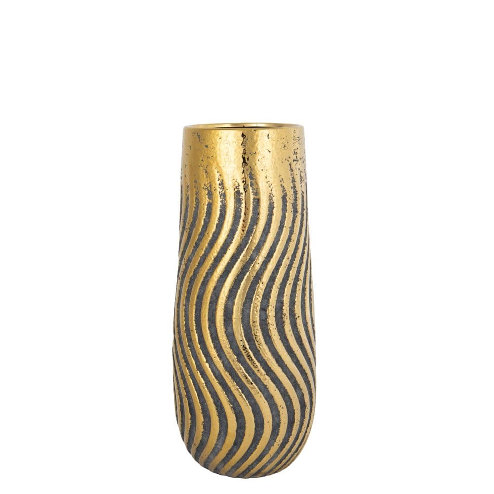 Vaza Gold Brown din Ceramica 15x5x35cm