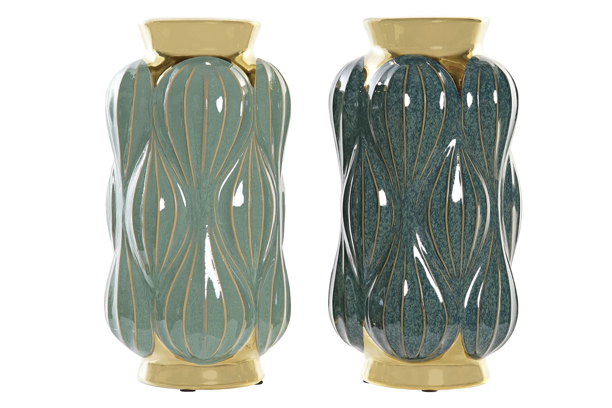 Vaza Green Gold din Ceramica D16x30cm